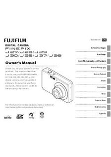 Fujifilm FinePix J38 manual. Camera Instructions.